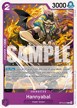[OP16-072] One Piece Card Game: Hannyabal Common Single Card (The Time of Battle) - English One Piece Card Game single card