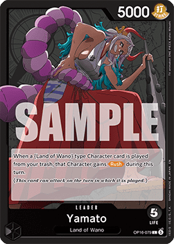 [OP16-079] One Piece Card Game: Yamato Leader Single Card (The Time of Battle) - English One Piece Card Game single card