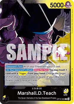 [OP16-080] One Piece Card Game: Marshall.D.Teach Leader Single Card (The Time of Battle) - English One Piece Card Game single card