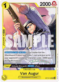 [OP16-103] One Piece Card Game: Van Augur Uncommon Single Card (The Time of Battle) - English One Piece Card Game single card