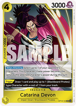 [OP16-104] One Piece Card Game: Catarina Devon Rare Single Card (The Time of Battle) - English One Piece Card Game single card