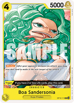 [OP16-111] One Piece Card Game: Boa Sandersonia Common Single Card (The Time of Battle) - English One Piece Card Game single card