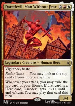Magic: The Gathering Daredevil, Man Without Fear MSH-213 single card