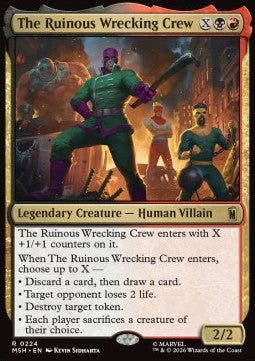 Magic: The Gathering The Ruinous Wrecking Crew MSH-224 single card