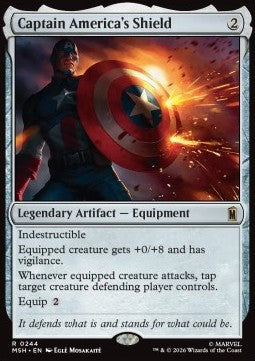 Magic: The Gathering Captain America's Shield MSH-244 single card