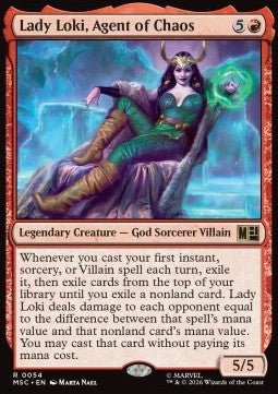 Magic: The Gathering Lady Loki, Agent of Chaos MSC-54 single card