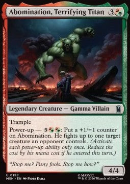 Magic: The Gathering Abomination, Terrifying Titan MSH-198 single card
