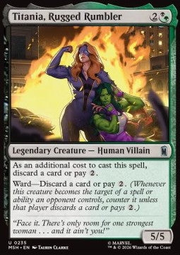 Magic: The Gathering Titania, Rugged Rumbler MSH-235 single card