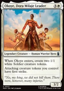 Magic: The Gathering Okoye, Dora Milaje Leader MSH-27 single card