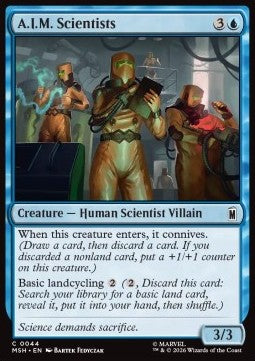 Magic: The Gathering A.I.M. Scientists MSH-44 single card