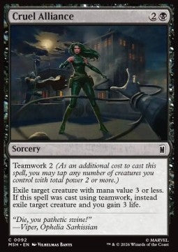 Magic: The Gathering Cruel Alliance MSH-92 single card