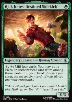 Magic: The Gathering Rick Jones, Destined Sidekick MSH-184 single card