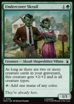 Magic: The Gathering Undercover Skrull MSH-194 single card