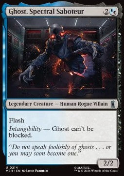 Magic: The Gathering Ghost, Spectral Saboteur MSH-214 single card