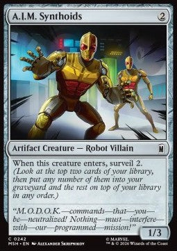 Magic: The Gathering A.I.M. Synthoids MSH-242 single card