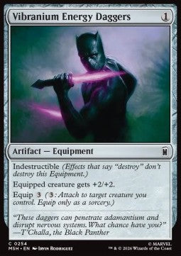 Magic: The Gathering Vibranium Energy Daggers MSH-254 single card