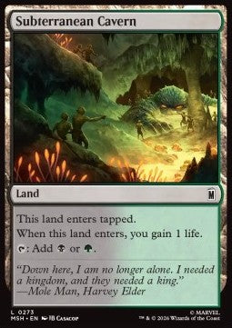 Magic: The Gathering Subterranean Cavern MSH-273 single card
