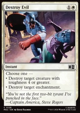 Magic: The Gathering Destroy Evil MSC-128 single card