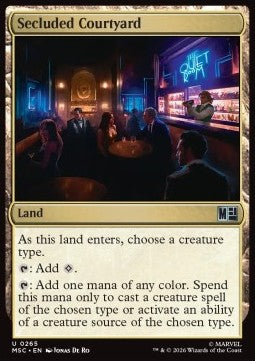 Magic: The Gathering Secluded Courtyard MSC-265 single card