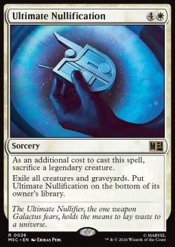 Magic: The Gathering Ultimate Nullification MSC-26 single card