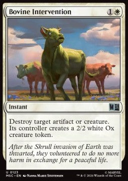 Magic: The Gathering Bovine Intervention MSC-123 single card