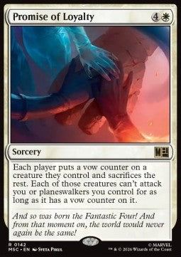 Magic: The Gathering Promise of Loyalty MSC-142 single card