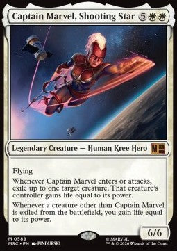 Magic: The Gathering Captain Marvel, Shooting Star XMSC-589 single card