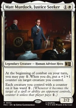 Magic: The Gathering Matt Murdock, Justice Seeker XMSC-602 single card