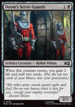 Magic: The Gathering Doom's Servo-Guards XMSC-535 single card