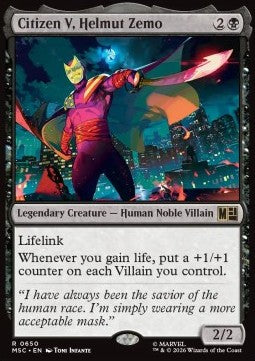 Magic: The Gathering Citizen V, Helmut Zemo XMSC-650 single card
