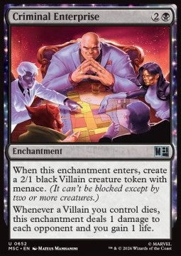 Magic: The Gathering Criminal Enterprise XMSC-652 single card