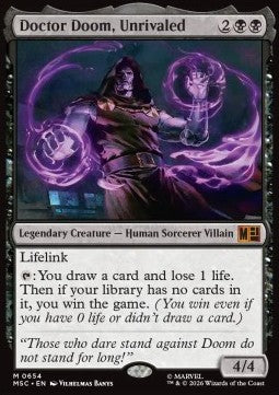 Magic: The Gathering Doctor Doom, Unrivaled XMSC-654 single card