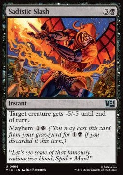 Magic: The Gathering Sadistic Slash XMSC-666 single card