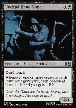Magic: The Gathering Undead Hand Ninja XMSC-670 single card