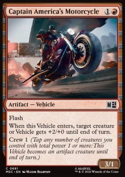 Magic: The Gathering Captain America's Motorcycle XMSC-681 single card
