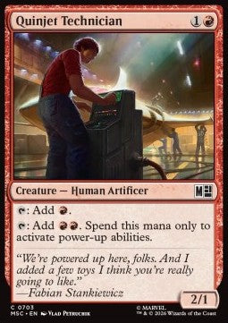 Magic: The Gathering Quinjet Technician XMSC-703 single card