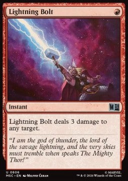 Magic: The Gathering Lightning Bolt XMSC-806 single card