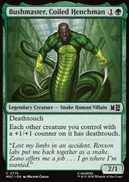 Magic: The Gathering Bushmaster, Coiled Henchman XMSC-716 single card