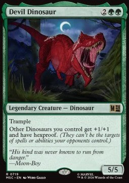 Magic: The Gathering Devil Dinosaur XMSC-719 single card