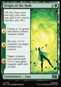 Magic: The Gathering Origin of the Hulk XMSC-728 single card