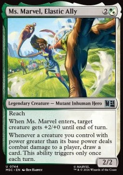 Magic: The Gathering Ms. Marvel, Elastic Ally XMSC-744 single card