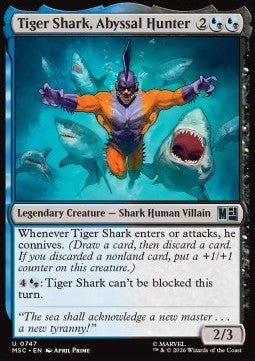 Magic: The Gathering Tiger Shark, Abyssal Hunter XMSC-747 single card