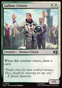 Magic: The Gathering Gallant Citizen XMSC-820 single card
