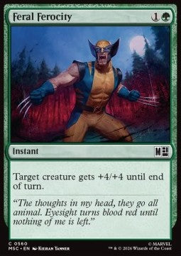 Magic: The Gathering Feral Ferocity XMSC-560 single card