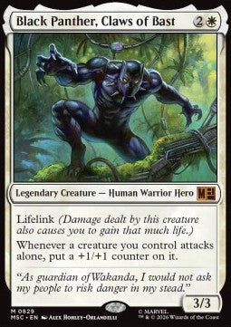 Magic: The Gathering Black Panther, Claws of Bast XMSC-829 single card