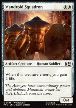 Magic: The Gathering Mandroid Squadron XMSC-841 single card