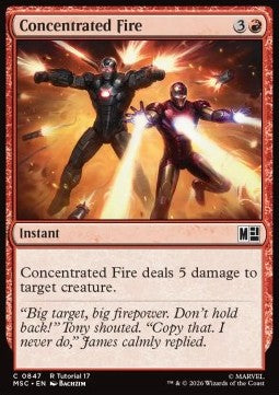 Magic: The Gathering Concentrated Fire XMSC-847 single card