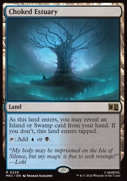 Magic: The Gathering Choked Estuary MSC-229 single card