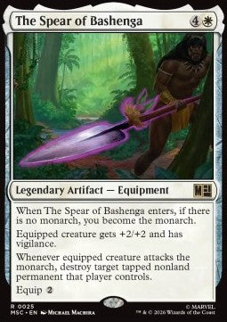 Magic: The Gathering The Spear of Bashenga MSC-25 single card