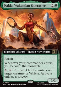 Magic: The Gathering Nakia, Wakandan Operative XMSC-384 single card